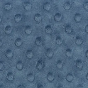 1/2 Yard - Minky Cuddle Denim Dimple Dot Cuddle Solid