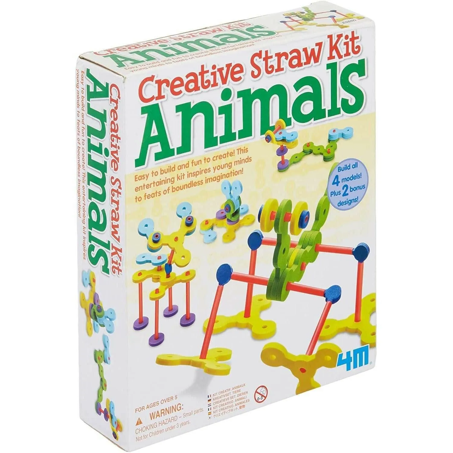 4M Creative Straw Kit - Animals