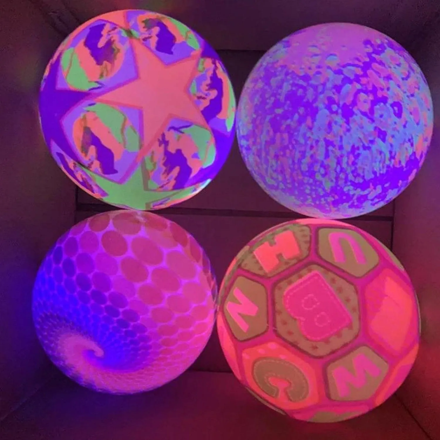 8056 Bouncy Stress Reliever Fun Play Led Rubber Balls for Kids (1Pc Only)