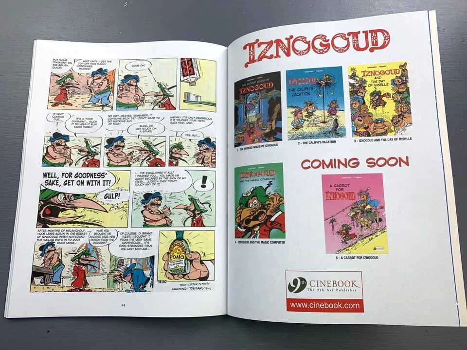 Adventures of Iznogoud Set x14 Cinebook paperback books by Goscinny Comic Lot