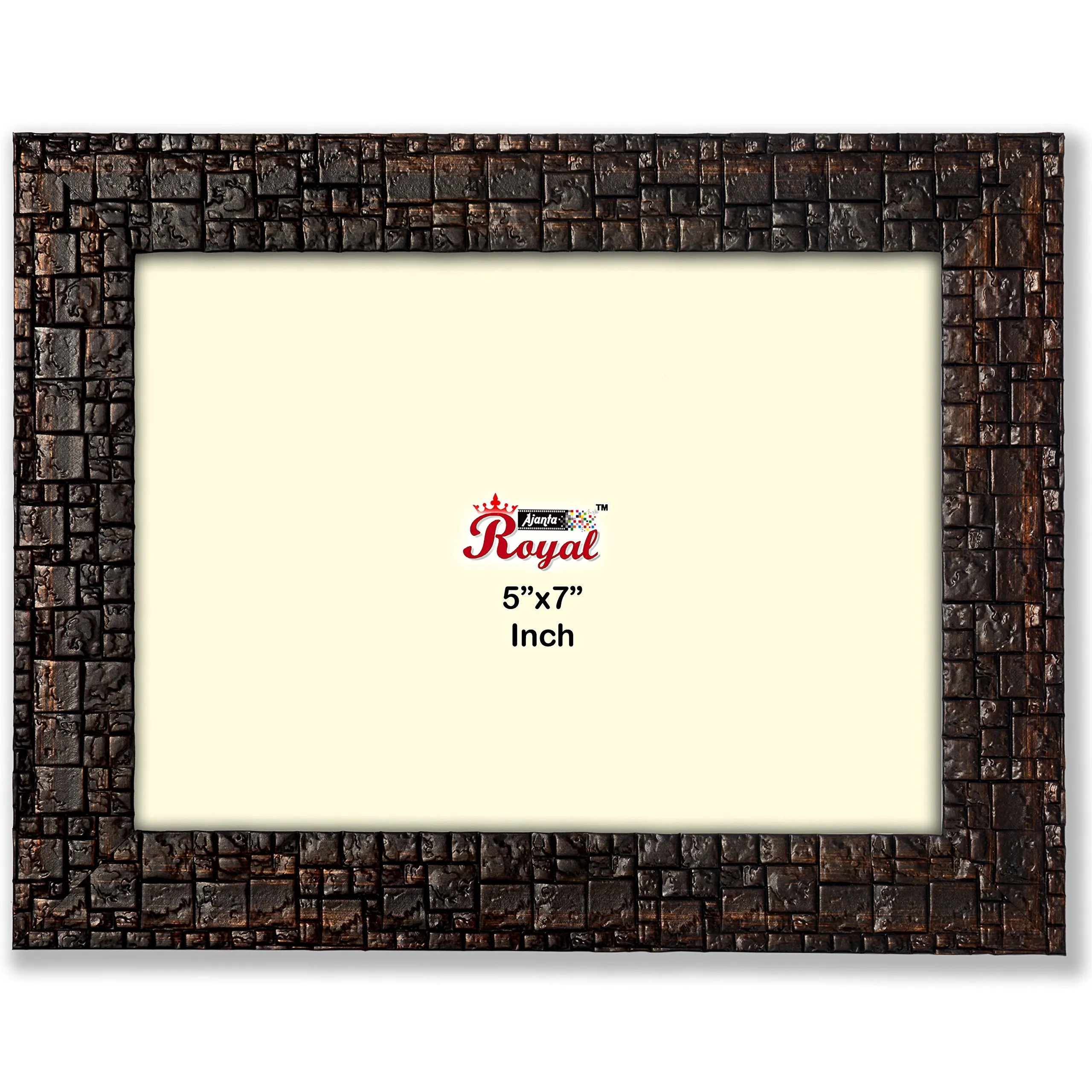 AJANTA ROYAL Classic 5 X 7 Photo Frame Insert (Brown Metalic) : A-54 (Set of 10)