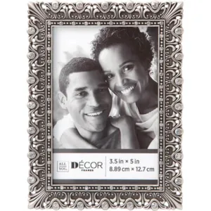 All Things You™ Ornate Jeweled Pewter Picture Frame: 3.5 x 5 inches