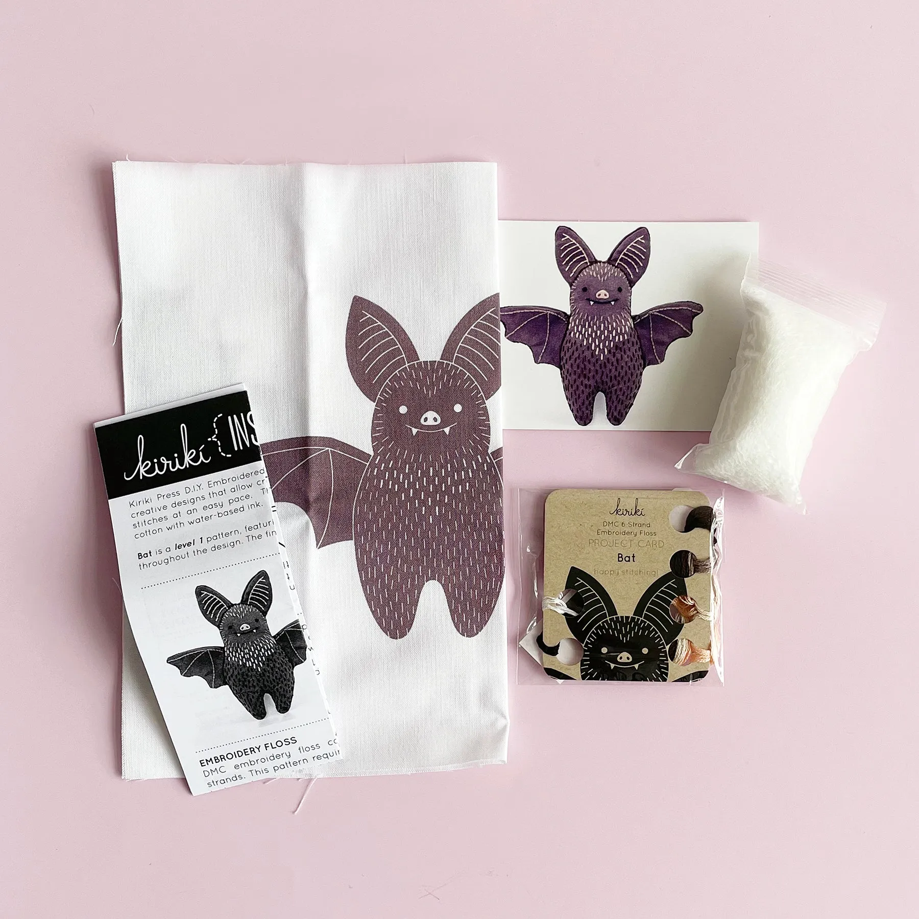 Bat Embroidery Kit