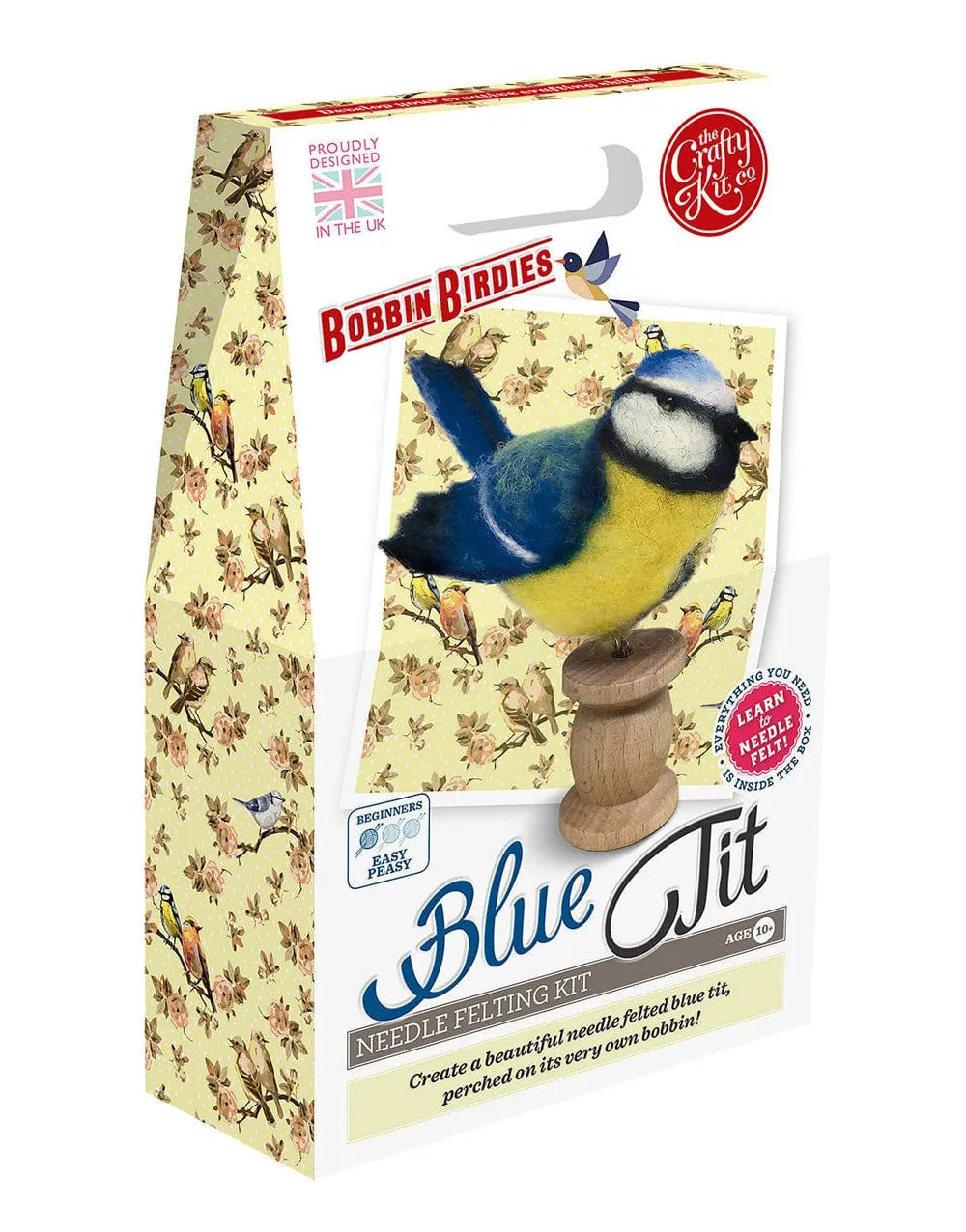 Blue Tit Needle Felting Kit, Crafty Kit Company