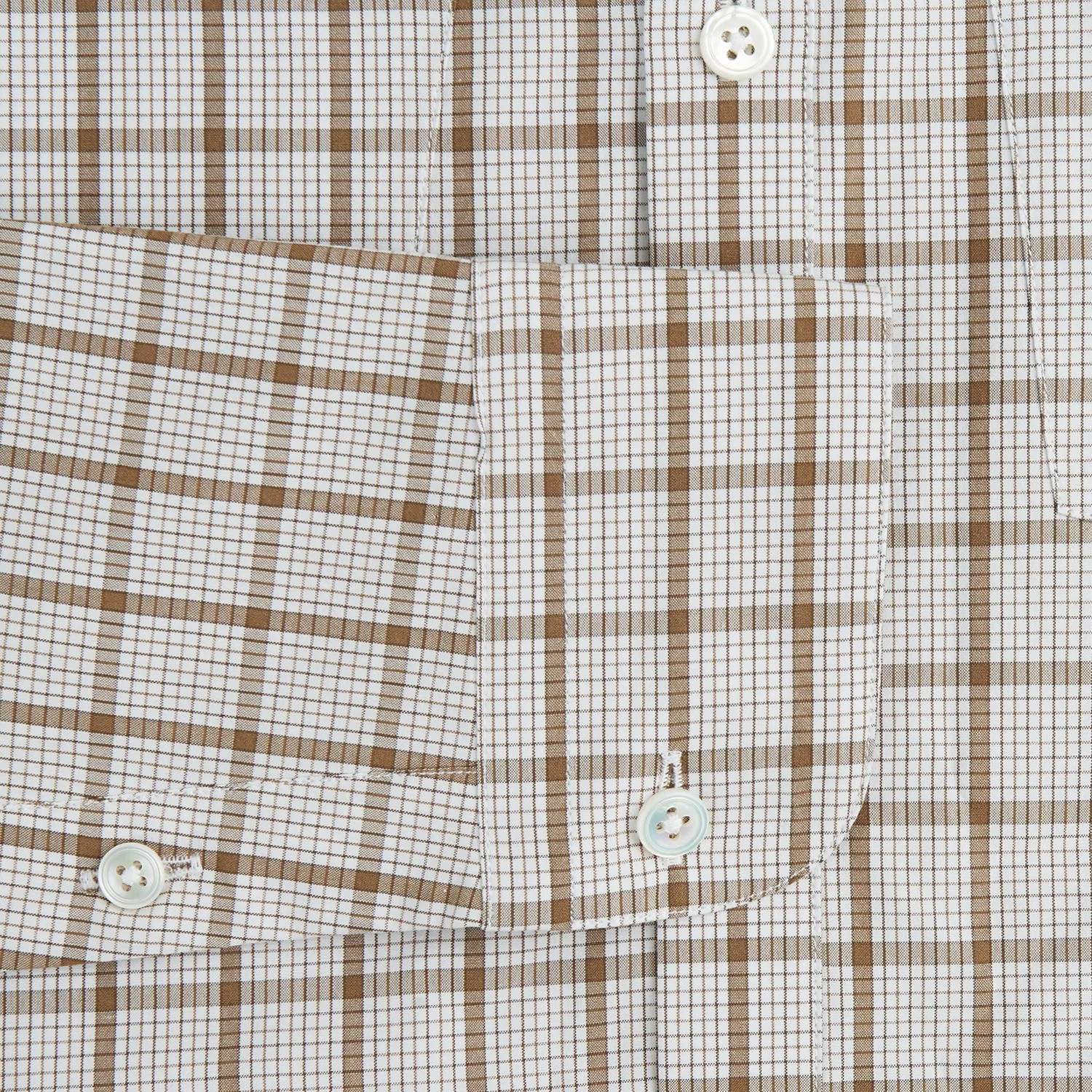 Brown Graph Overlay Check Piccadilly Shirt