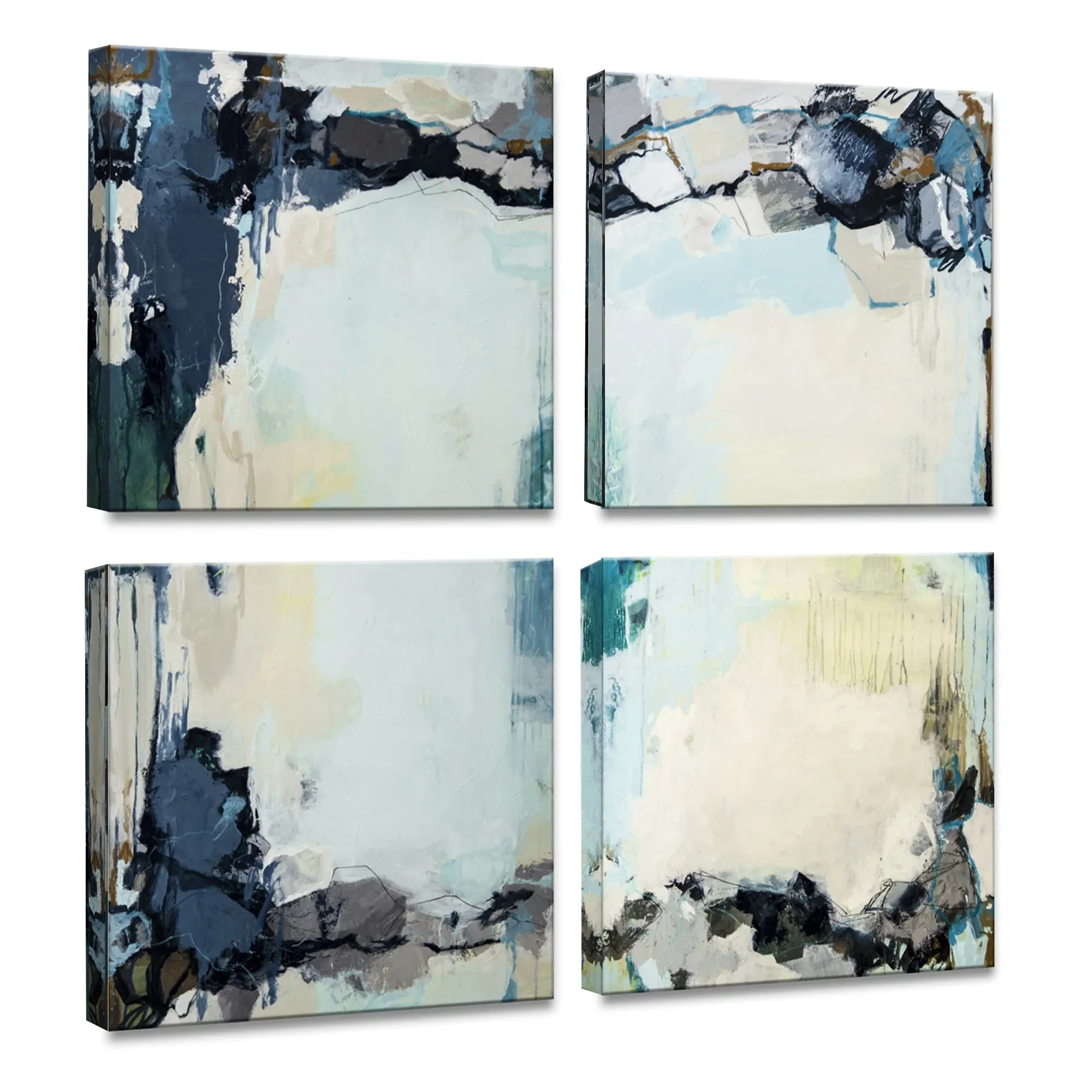 Calm Waters I, II, III, & IV' Wrapped Canvas Wall Art by Tammy Staab