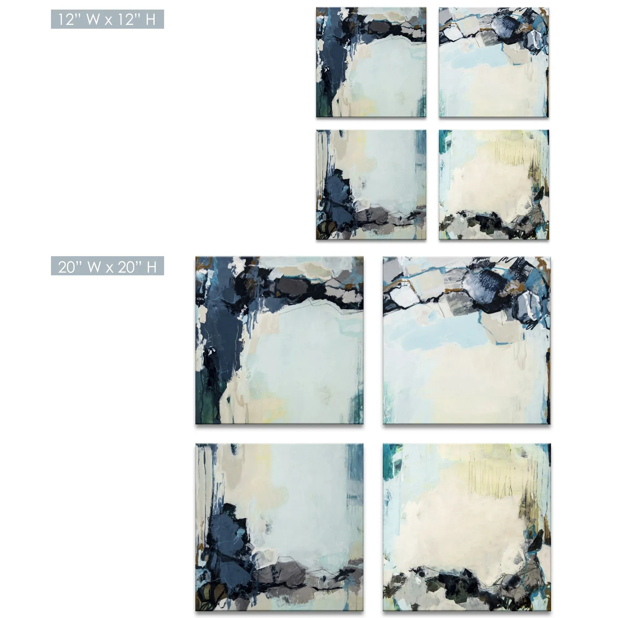 Calm Waters I, II, III, & IV' Wrapped Canvas Wall Art by Tammy Staab