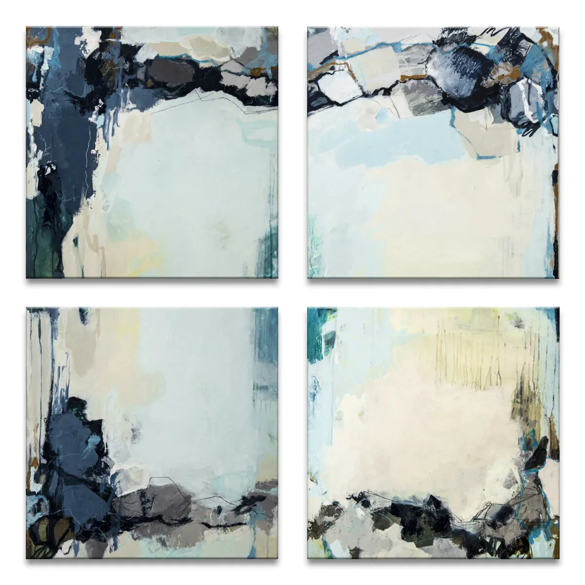 Calm Waters I, II, III, & IV' Wrapped Canvas Wall Art by Tammy Staab