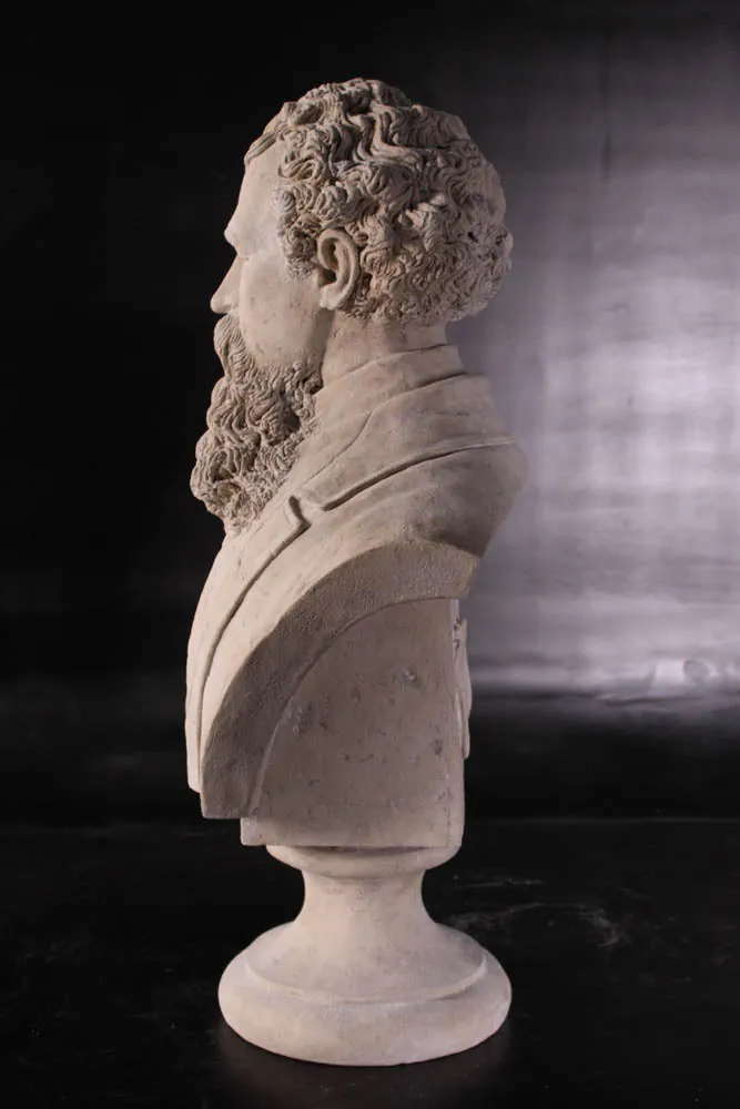 Charles Dickens Stone Bust Life Size Statue