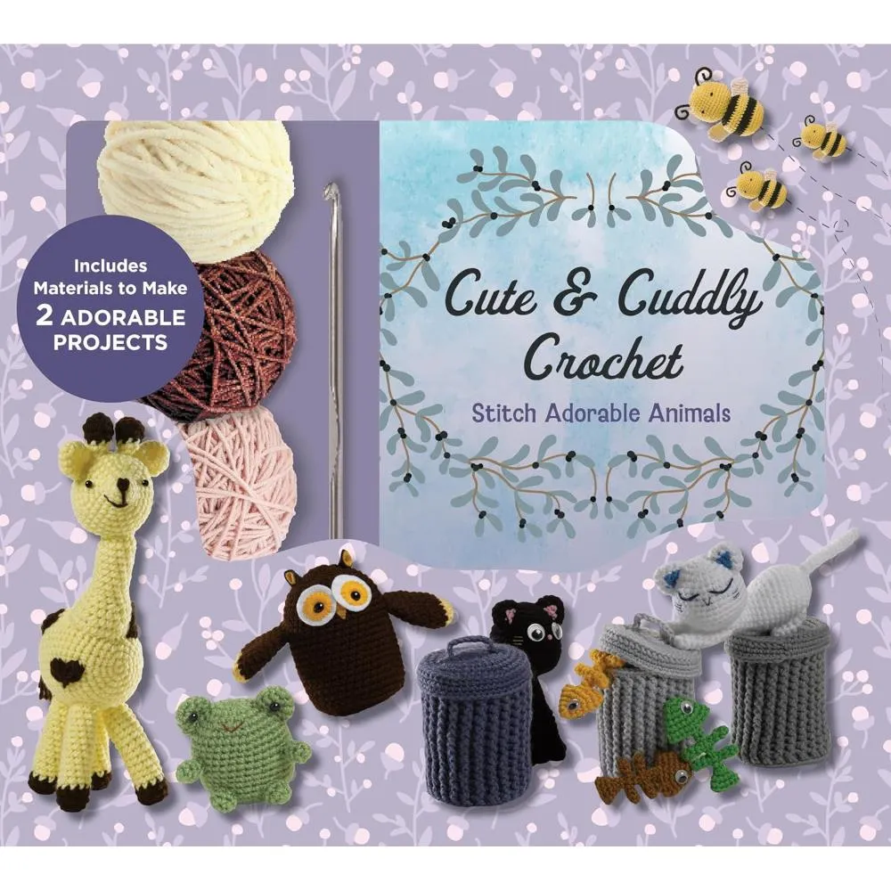 Chartwell Books Cute & Cuddly Crochet Kit