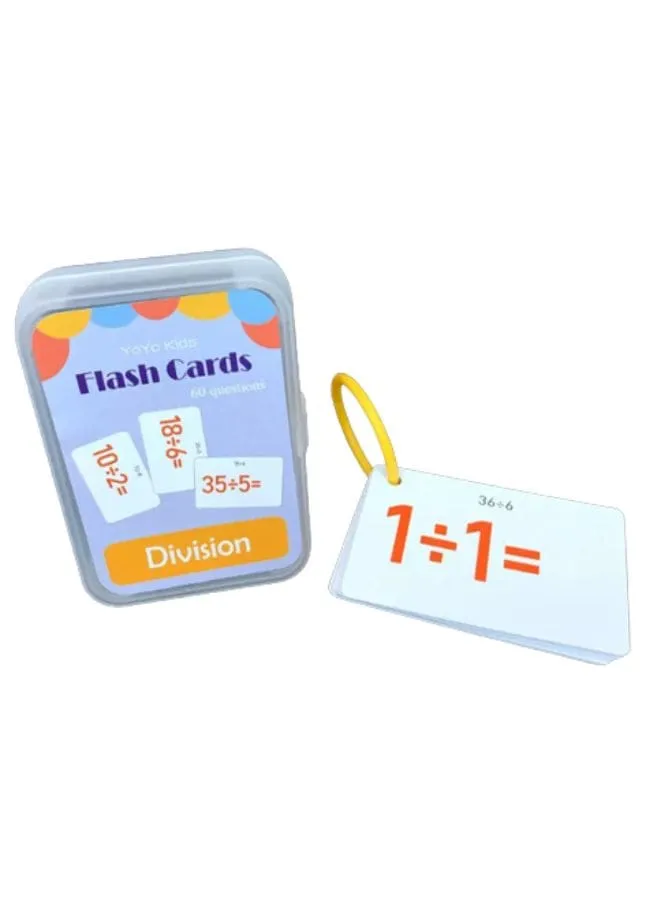 Children Learning Cards: Educational Flashcards for kids, Division