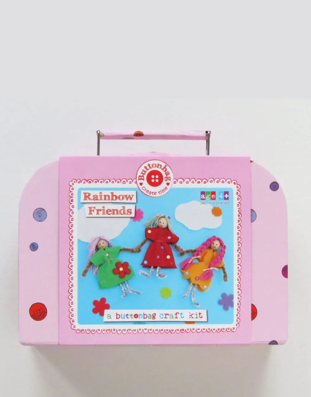 Children's Rainbow Friends Doll Making Kit, Buttonbag