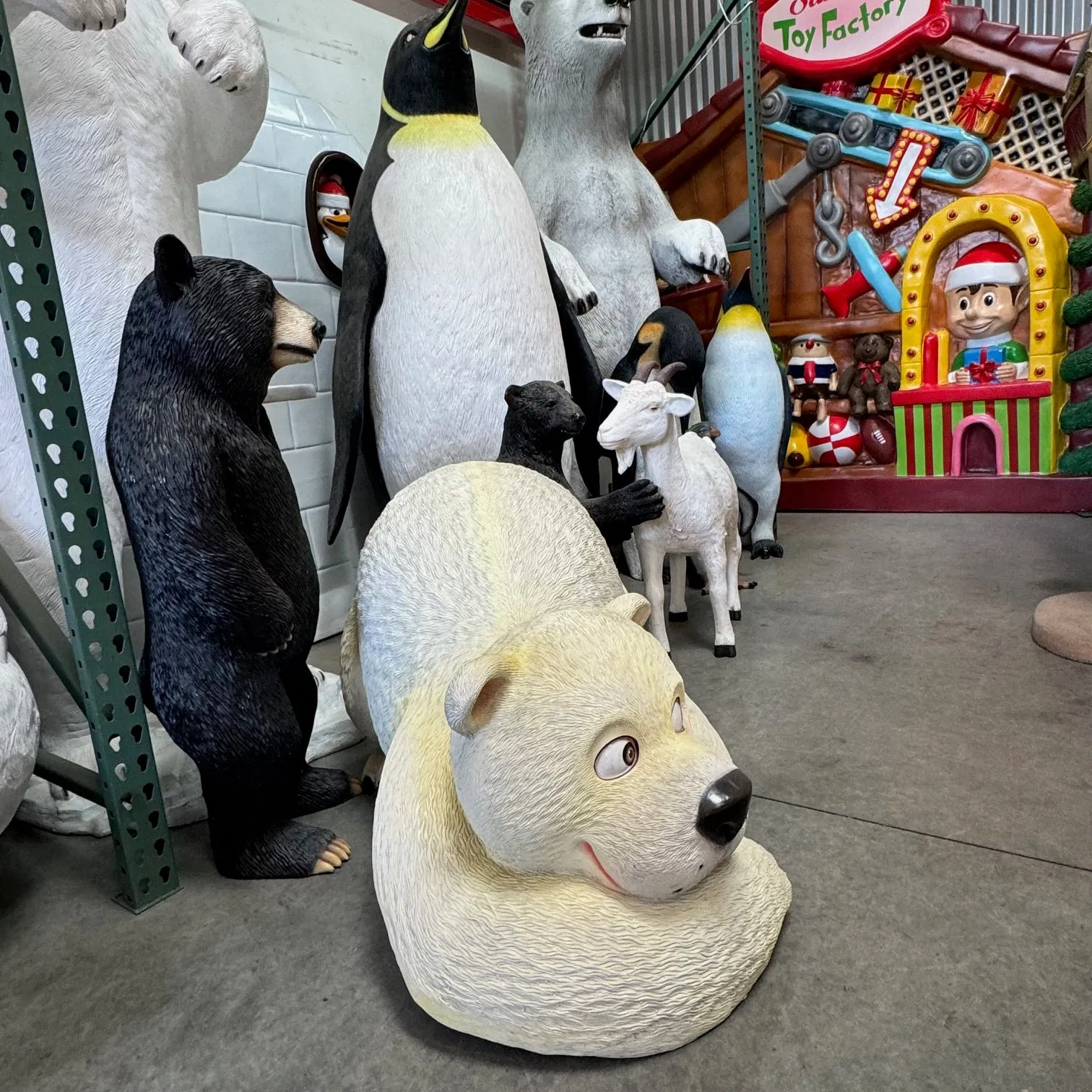 Comic Mama Polar Bear Statue