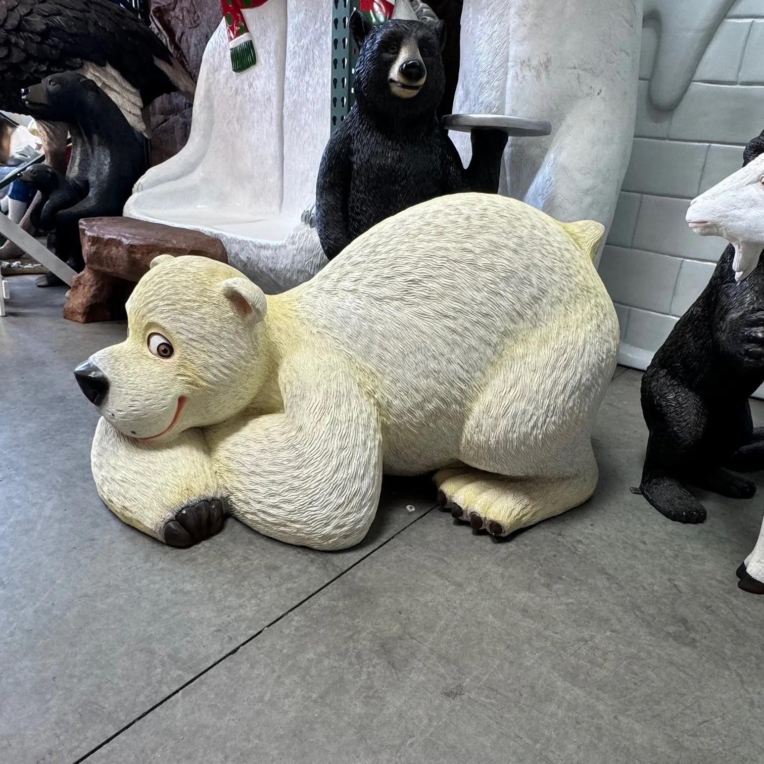 Comic Mama Polar Bear Statue