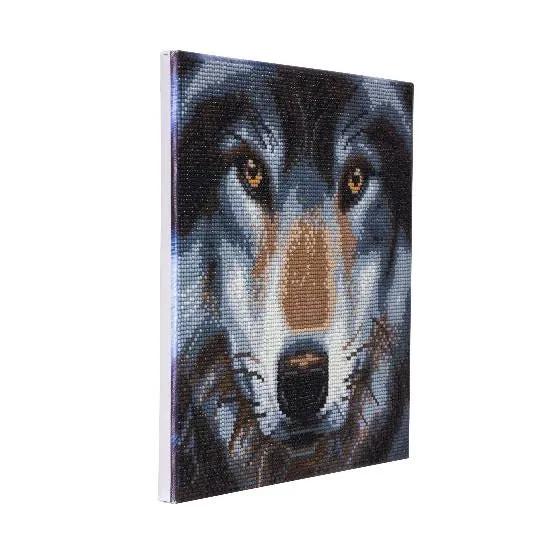 Craft Buddy DIY Crystal Art Medium Framed Kit - Wolf