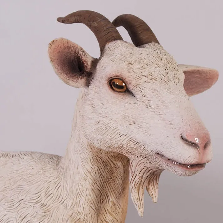 Cream Goat Life Size Statue