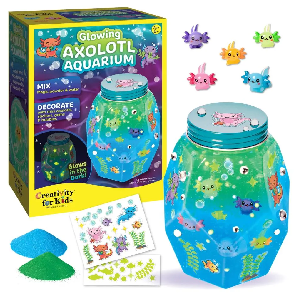 Creativity for Kids Glowing Axolotl Aquarium