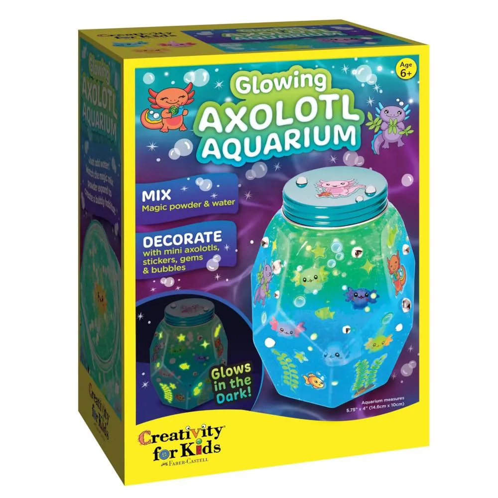 Creativity for Kids Glowing Axolotl Aquarium