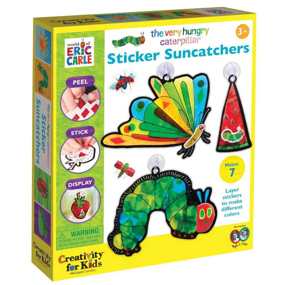 Creativity for Kids The Very Hungry Caterpillar Sticker Suncatchers