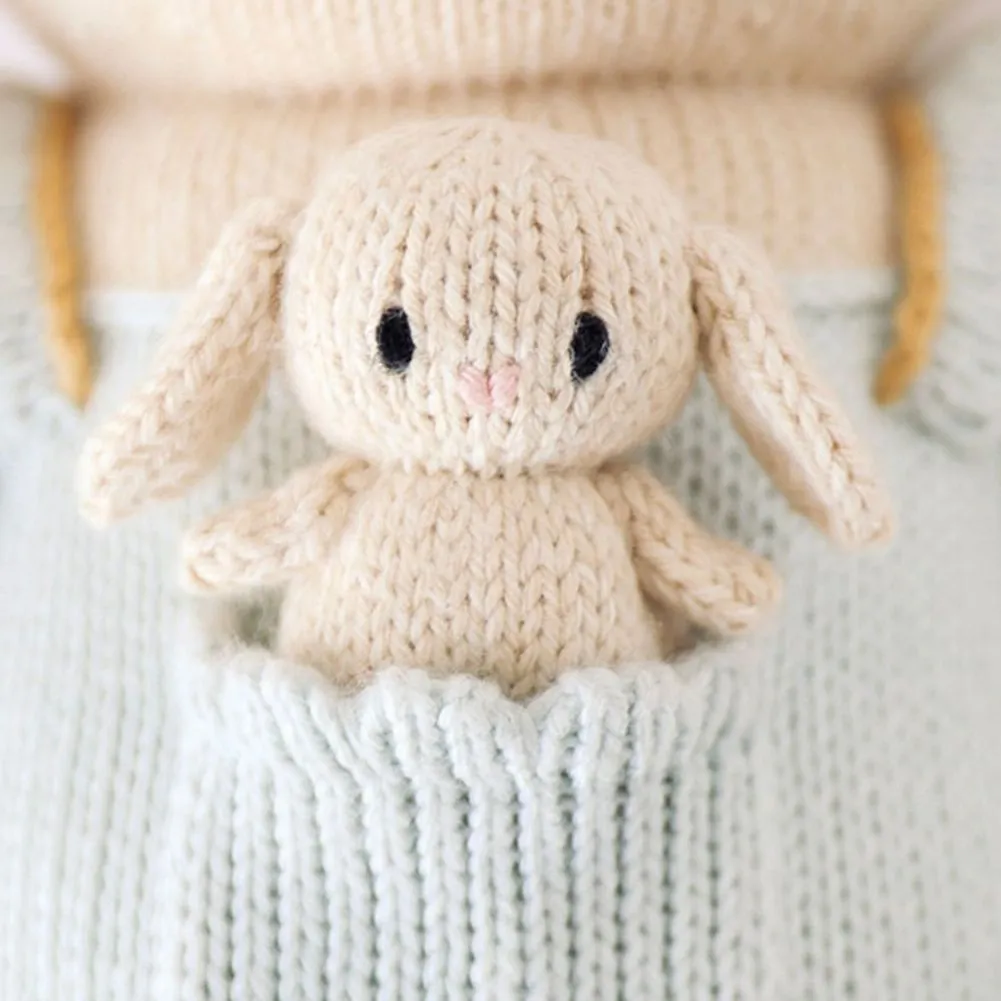 Cuddle   Kind Hand Knit Doll - Briar the Bunny (13 in)