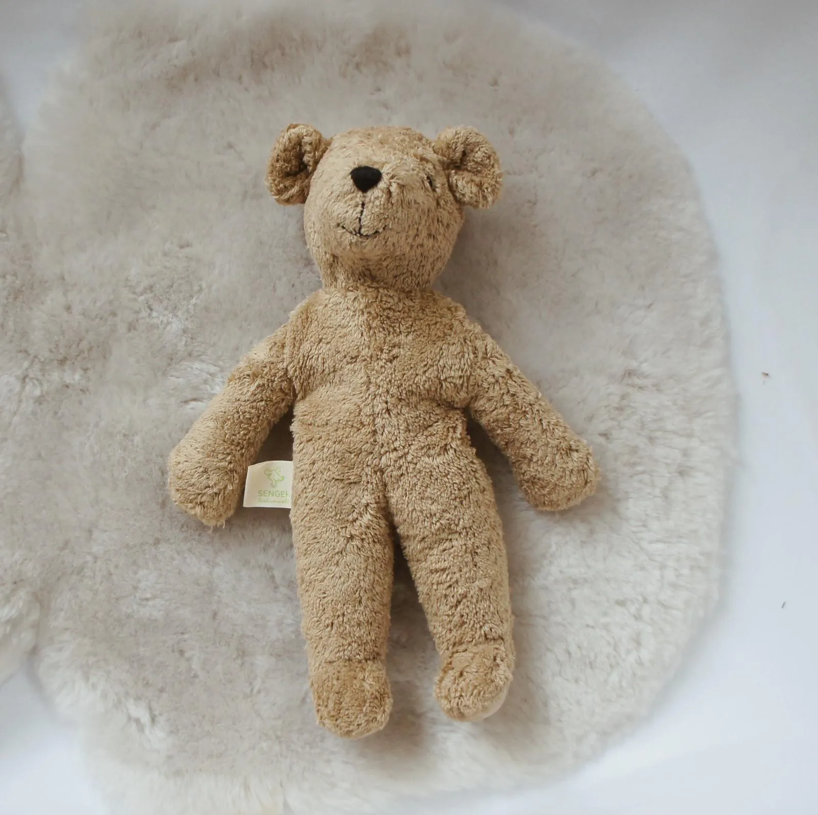 Cuddly teddy bear - Organic cotton & lambswool - Beige