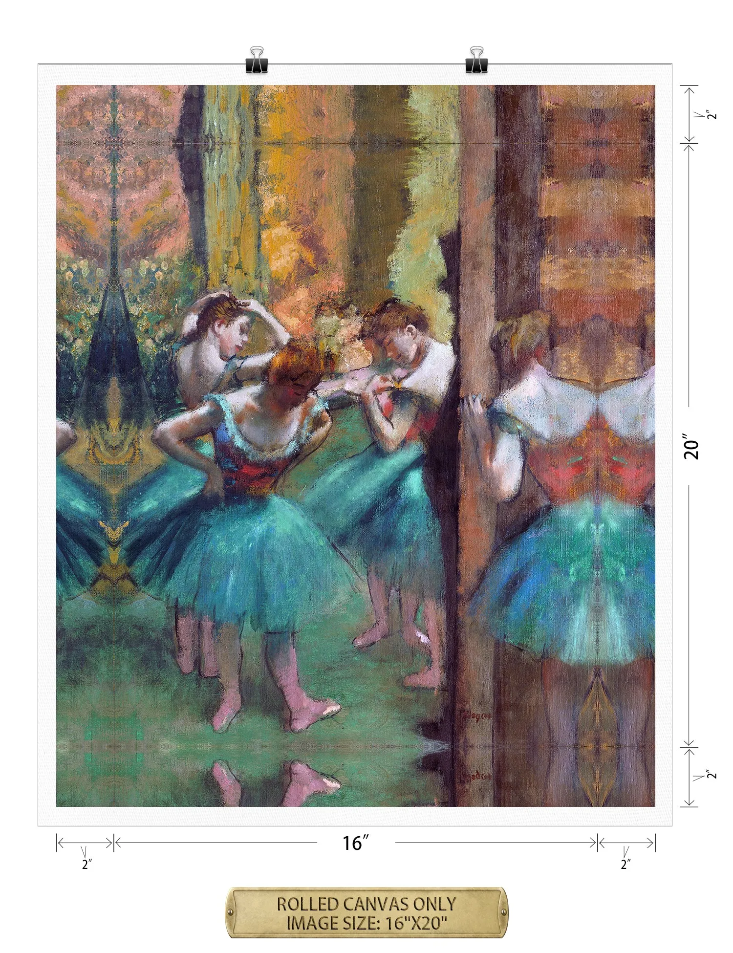 Dancers, Pink and Green by Edgar Degas.