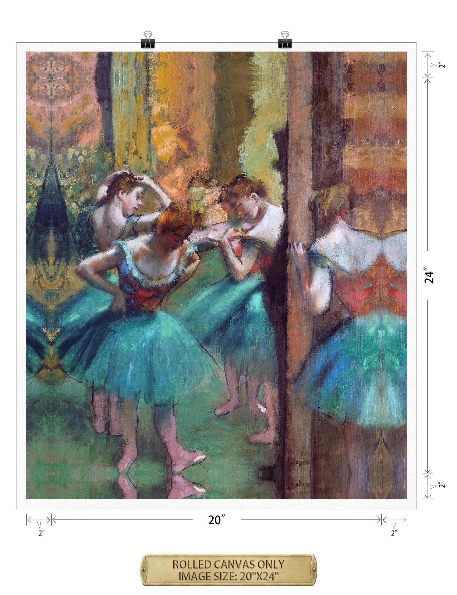 Dancers, Pink and Green by Edgar Degas.