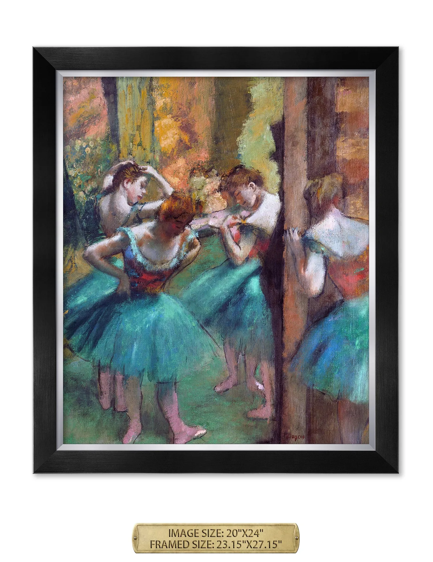 Dancers, Pink and Green by Edgar Degas.