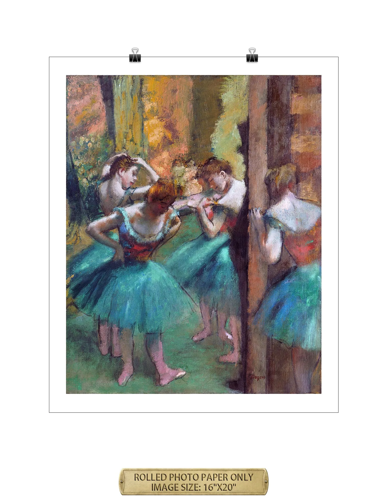 Dancers, Pink and Green by Edgar Degas.