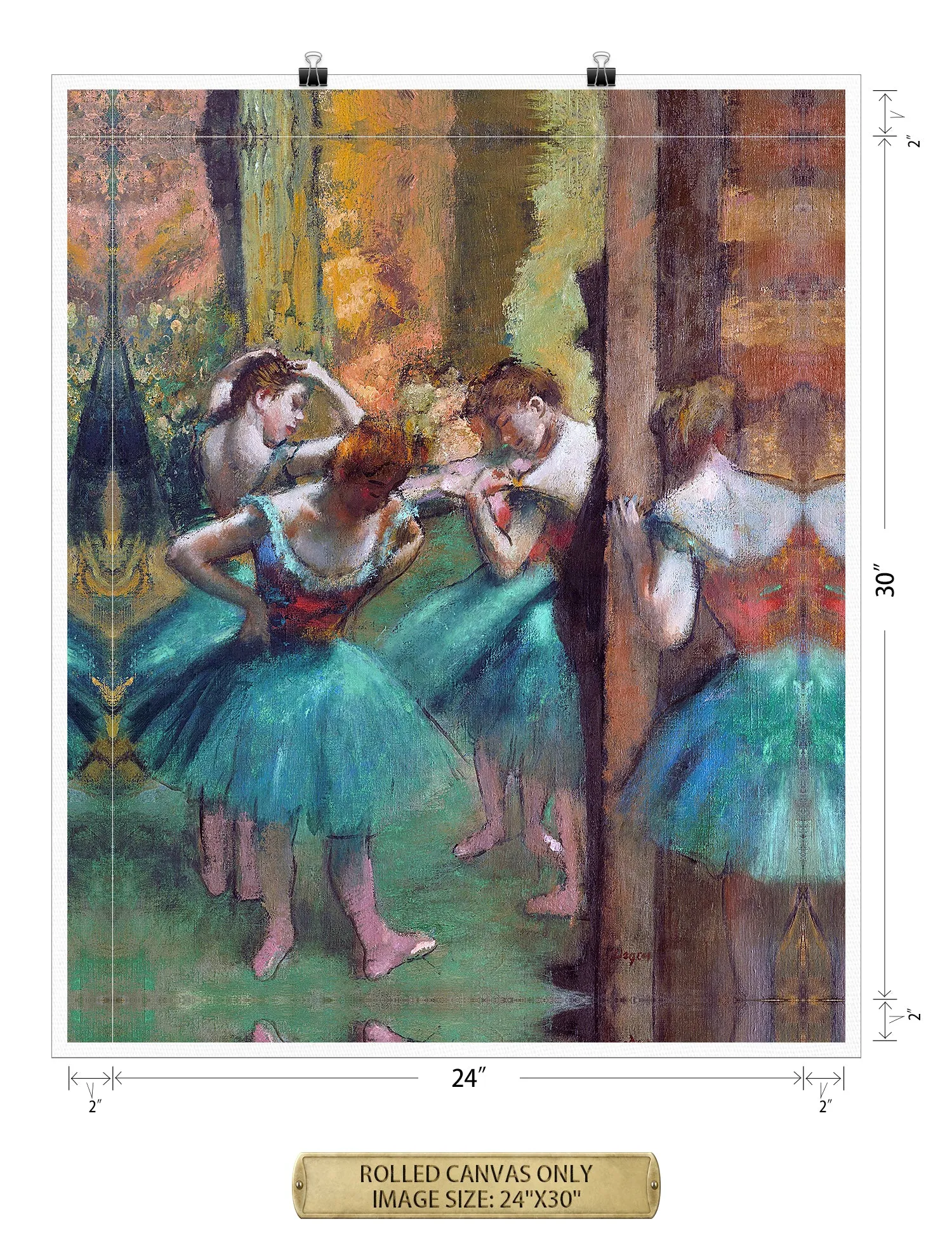 Dancers, Pink and Green by Edgar Degas.