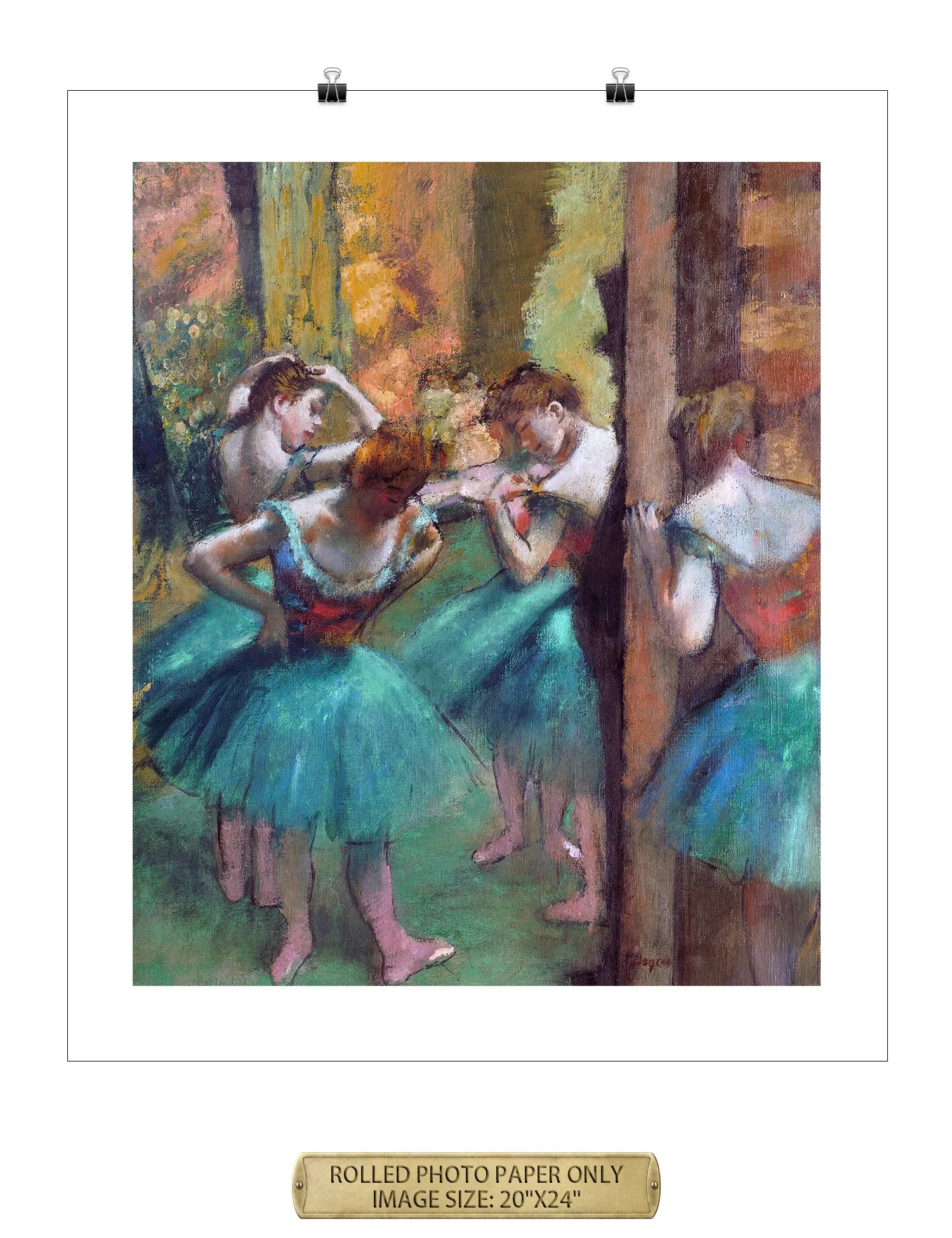 Dancers, Pink and Green by Edgar Degas.