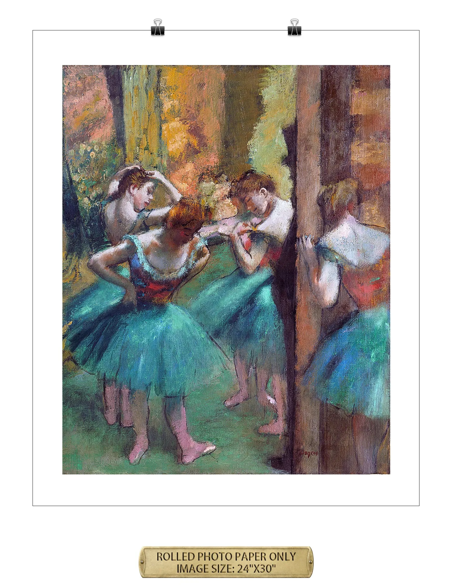 Dancers, Pink and Green by Edgar Degas.