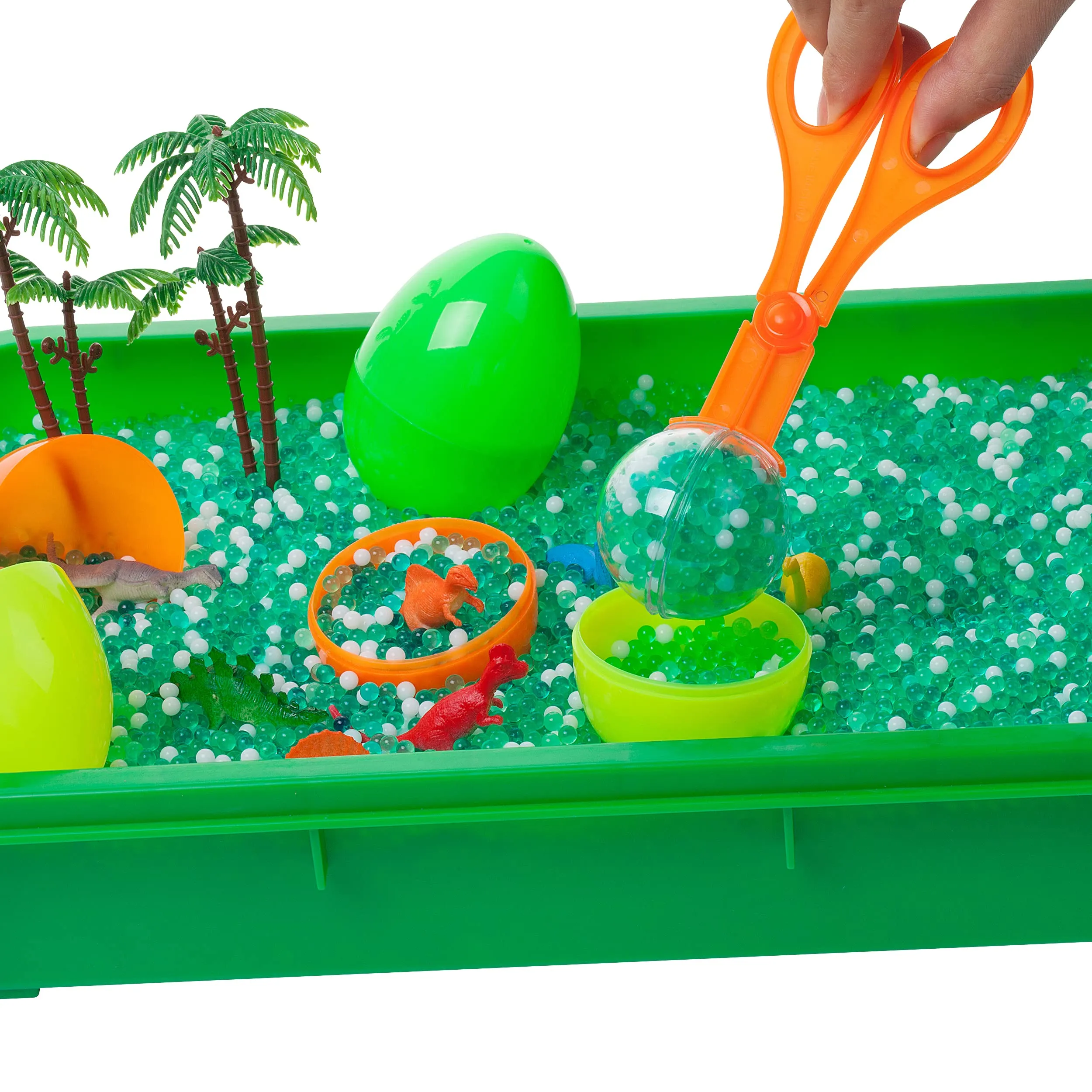 Dinosaur Water Beads Play Set - Sensory Toys for Kids with 16 oz of Water Beads, Water