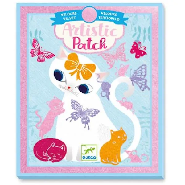 Djeco Artistic Patch Craft Kit - Velvet Little Pets