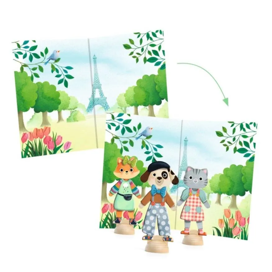 Djeco Collages Kit - Bonjour Paris