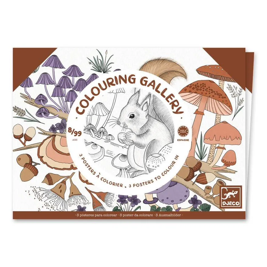 Djeco Colouring Gallery Kit - Naturalist