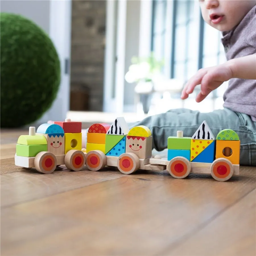 Fat Brain Toys - Learning Locomotive Wooden Train