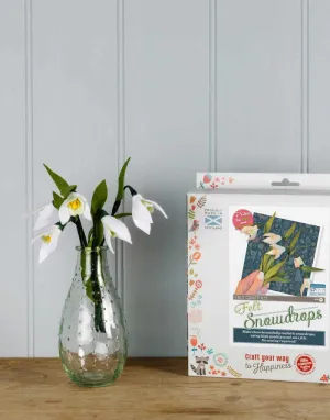 Felt Snowdrops Craft Kit, Crafty Kit Company