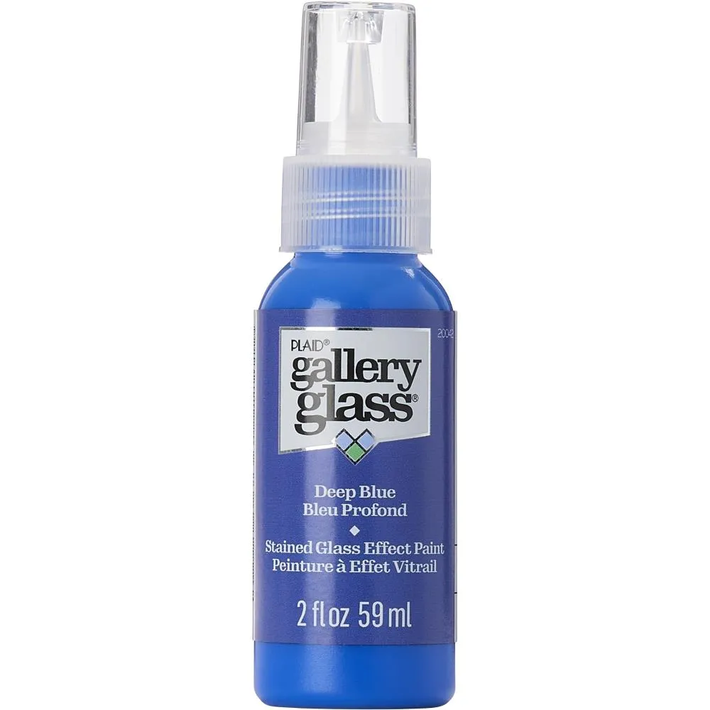 FolkArt Gallery Glass Paint 2oz - Deep Blue