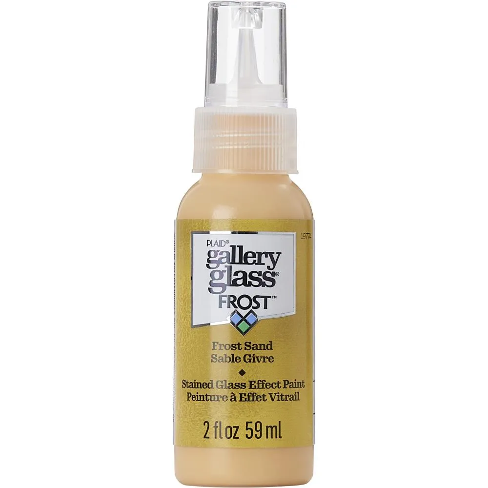 FolkArt Gallery Glass Paint 2oz - Frost Sand