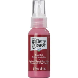 FolkArt Gallery Glass Paint 2oz - Real Red