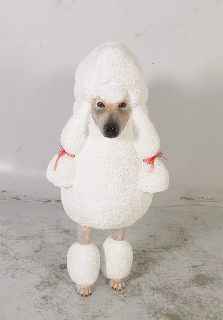 French Poodle Life Size Statue