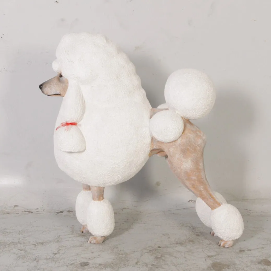 French Poodle Life Size Statue