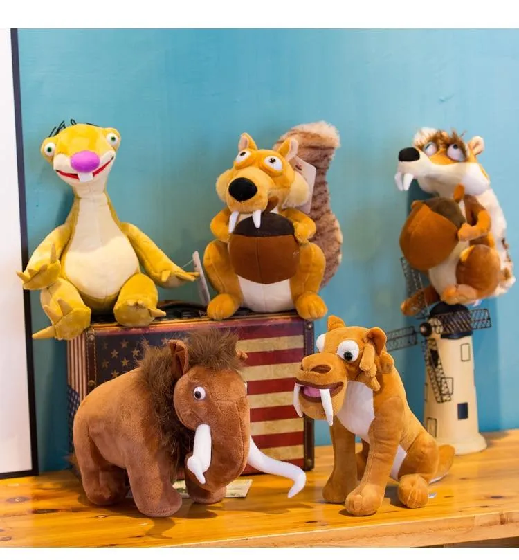 Funny Cute Animal Doll Ice Age 3 SCRAT Squirrel Stuffed Kids Plush Toy Decorations Birthday Gift Anti-wrinkle Pillow For Child