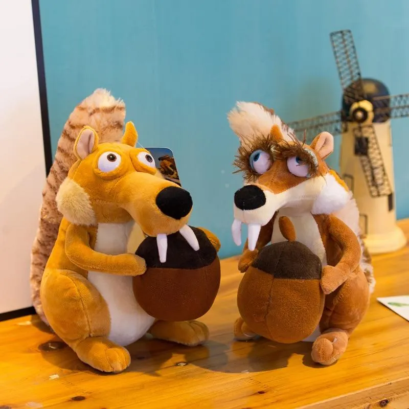 Funny Cute Animal Doll Ice Age 3 SCRAT Squirrel Stuffed Kids Plush Toy Decorations Birthday Gift Anti-wrinkle Pillow For Child