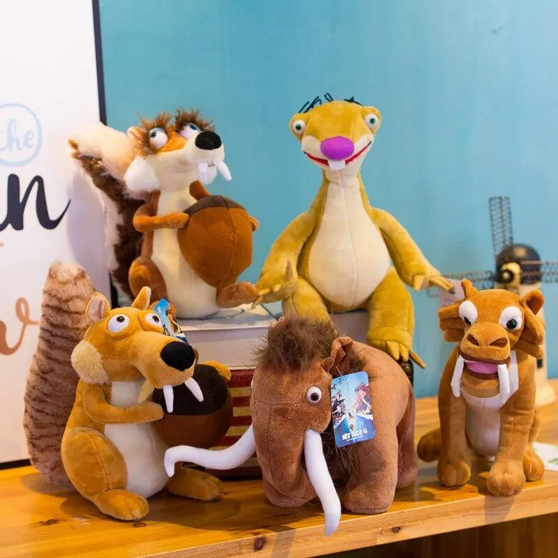 Funny Cute Animal Doll Ice Age 3 SCRAT Squirrel Stuffed Kids Plush Toy Decorations Birthday Gift Anti-wrinkle Pillow For Child