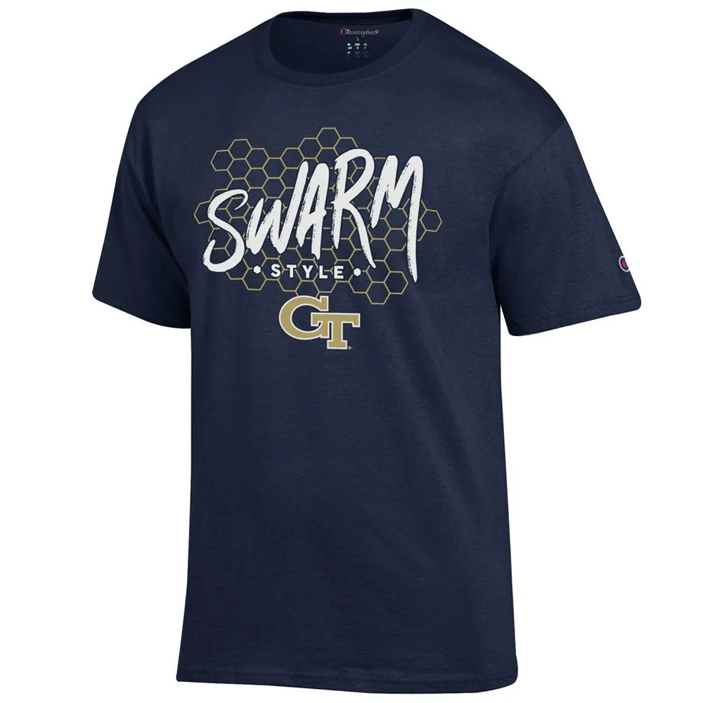 Georgia Tech Yellow Jackets Swarm Style Short Sleeve T-Shirt