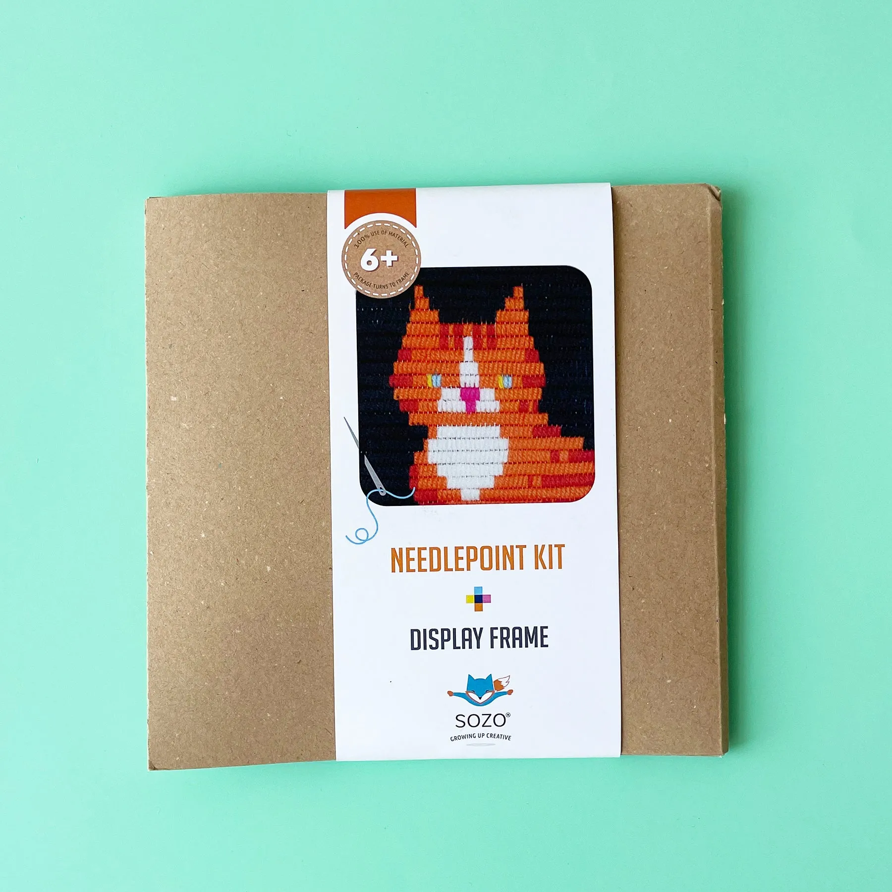 Ginger Cat Needlepoint Kit