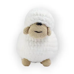 Happy Threads Cuddle Lamb - White and Brown