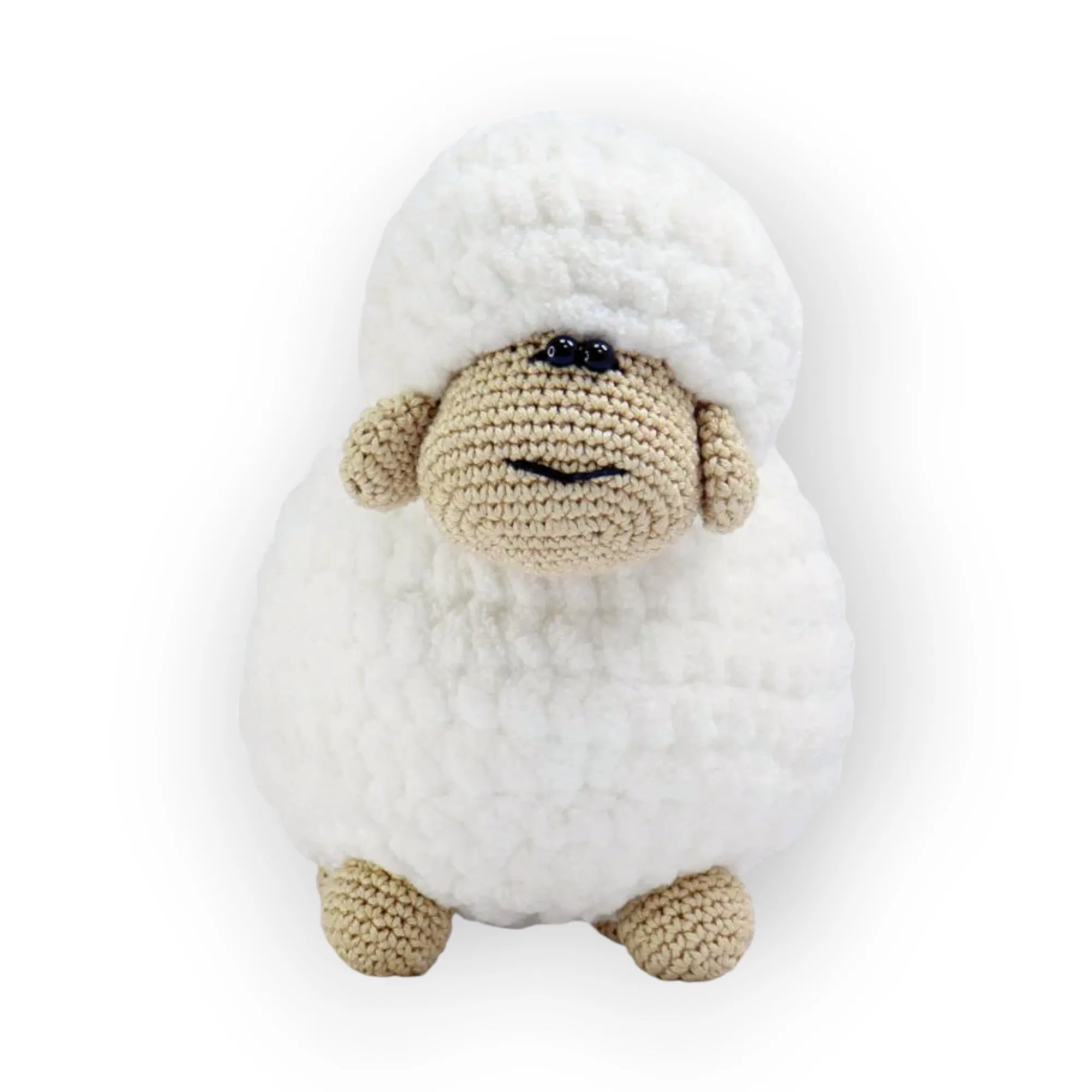 Happy Threads Cuddle Lamb - White and Brown